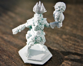 Miniature figure orc Shaman/magician-resin-48 mm