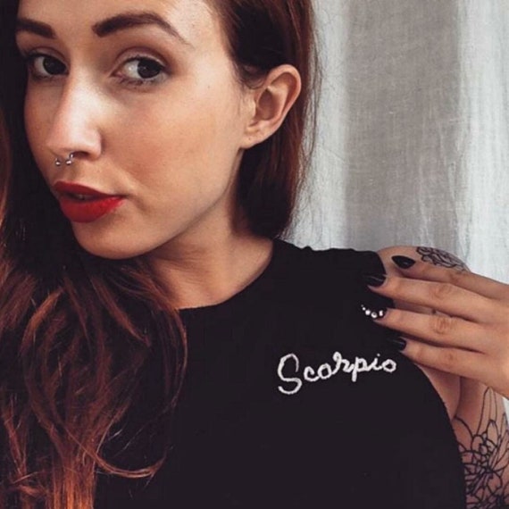 Hand Embroidered Zodiac Top