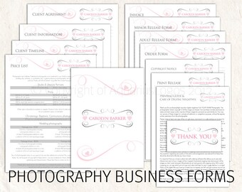 free photography price list template