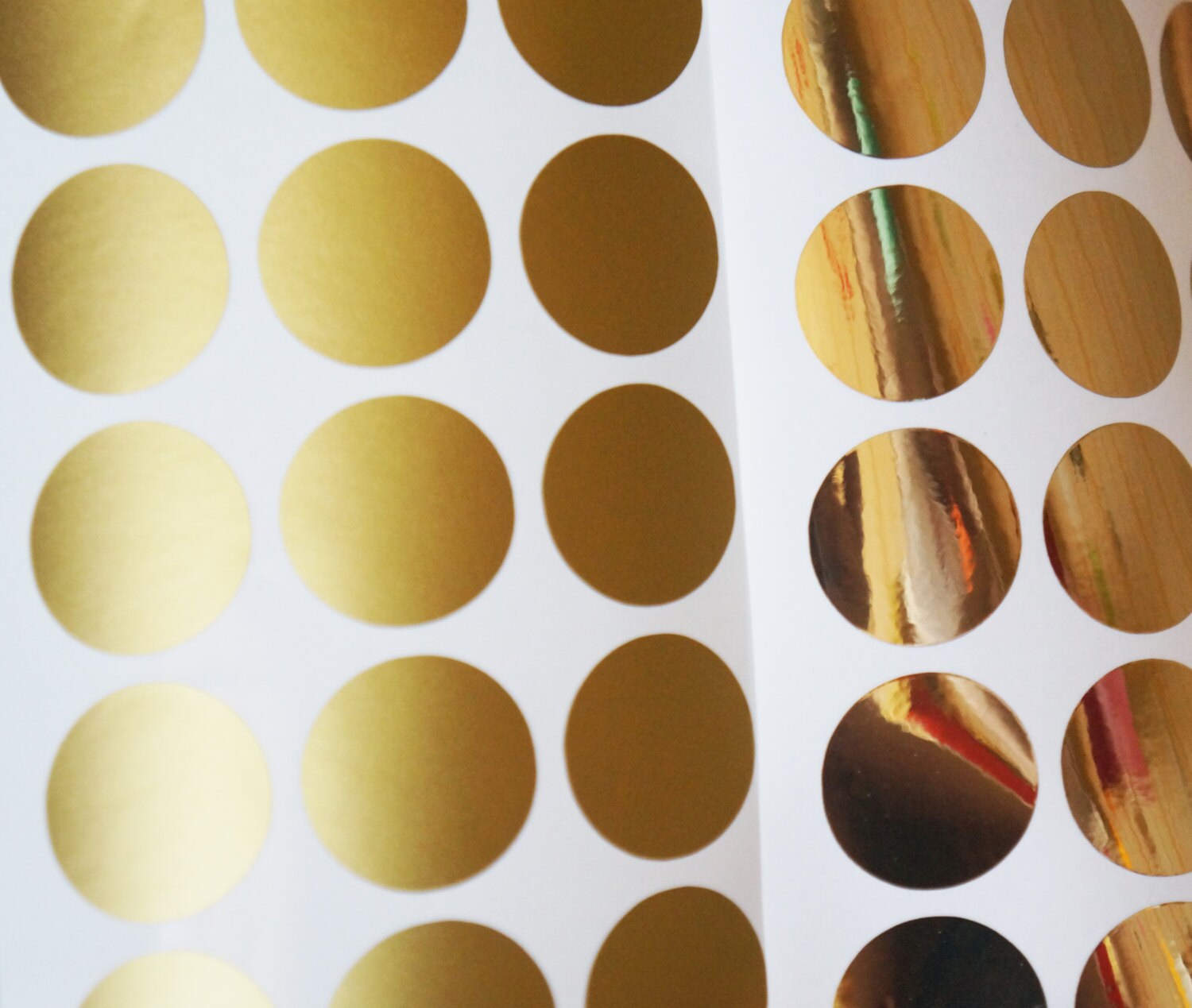 Gold Polka Dots Decals Polka Dots Wall Decals Baby Nursery