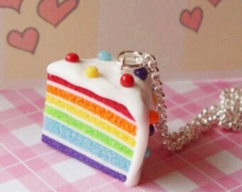Noah Rainbow Scented Slice Pie Necklace