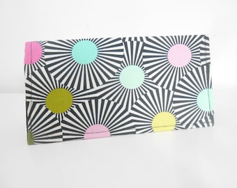 Black and White Checkbook Cover, Duplicate Checkbook Cover, Mod Check Book