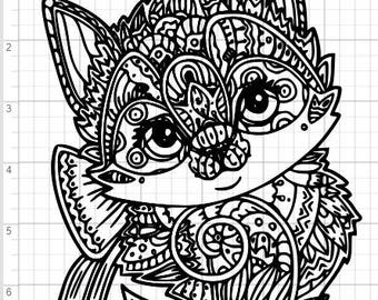 Free Free 216 Cricut Cat Mandala Svg SVG PNG EPS DXF File