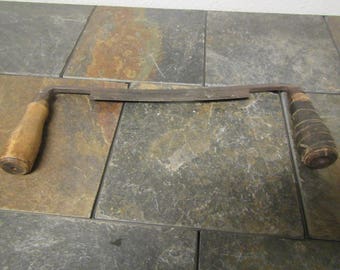 Old Draw Knife, Carpenters plane , Draw plane, primitive tool , woodworkers tool