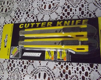 Twin Pack Retractable Cutter Knives, Craft Knives