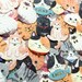 Cat Flake Stickers - Traditional Japanese Paper