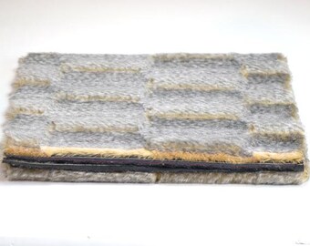 5/8-inch Pelted Grey Rabbit Synthetic Faux Fur Fabric 1/8 1/4 1/2 Yard