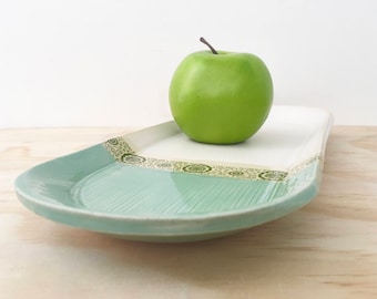 Serving Tray, Ceramic Tray, Oval Serving Platter, Stoneware Platter, Organic Form