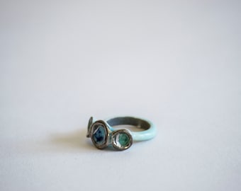 Porcelain Ring. Porcelain Jewelry. Ceramic Ring. Ceramic Jewelry. Ring. Jewelry. Silver. Luster