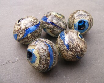 Lightening Rocks Lampwork Bead Set SRA