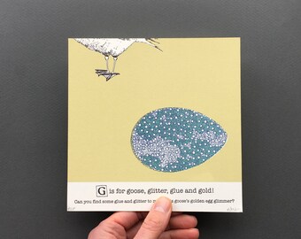 G is for Goose - Original Artwork from An A to Z Treasure Hunt