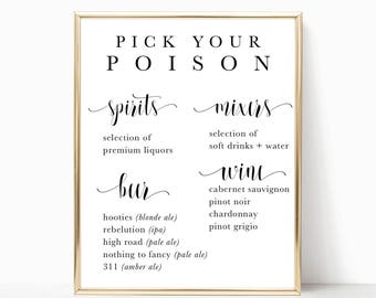 cocktail list template