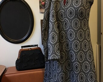 GoGo Dress/ 1970s Party Dress/ 1970s/ Little Black Dress/ Retro Dress
