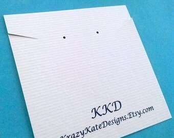 Necklace cards, set of 30, printed necklace cards, personalized, Necklace/Post Earring Cards, Jewelry Cards