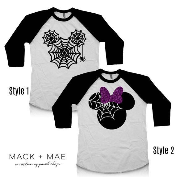 Halloween Disney Shirts Mickey OR Minnie Castle Raglan Tees Il 570xN Halloween Disney Shirts Mickey Or Minnie