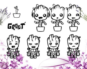 Download Groot silhouette | Etsy