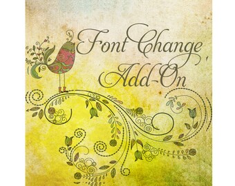 Font Change ADD ON
