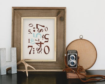 Limited Edition '540' letterpress print