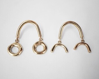 BALANCE earrings - sterling silver or bronze