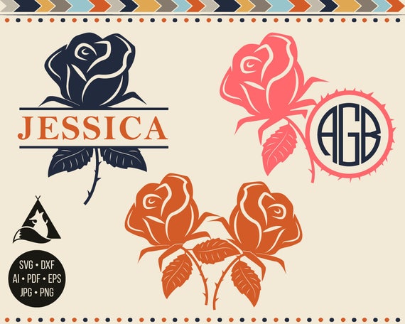 Free Free 58 Flower Split Monogram Svg SVG PNG EPS DXF File