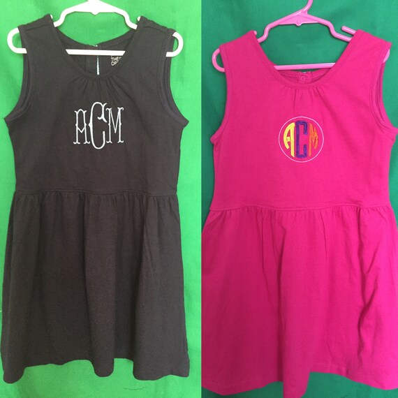 Cotton Summer Monogrammed Play Dress
