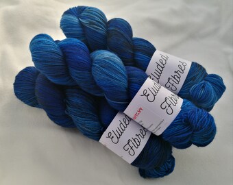 merino wool nylon hand dyed sock yarn 100g / 425m / Eluded Fibres / NIGHTSKY