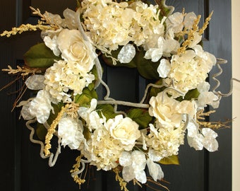 summer wreaths for front door wreaths spring ivory white large wedding door wreaths handmade front door decorations outdoor wreaths