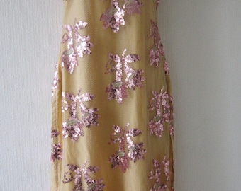 Sequin Sheer Net Indian Vintage Dress