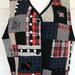 Vintage Vest Christmas Susan Bristol Scottie Dogs Thistles