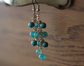 Teal Blue Dangles