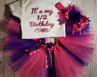 1/2 Birthday Tutu and Onesie Set