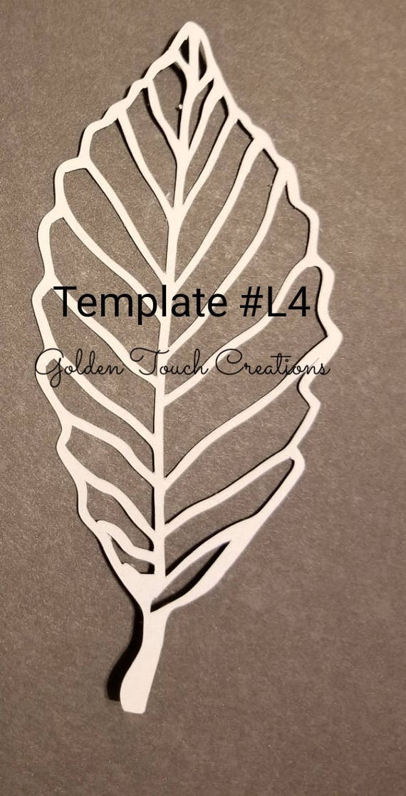 template l4 pdf paper leaf digital download hard copy diy templates for paper