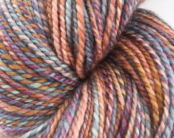 Handspun Sport Yarn "Pastel Carousel" 530 yds Large Skein