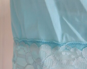 Light turquoise petticoat slip 60s