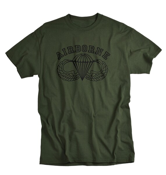 Parachute Army Tshirt Airborne army ranger T shirt parachute