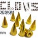 Spikes studs custom 10 X 14 mm screw OR punk rock