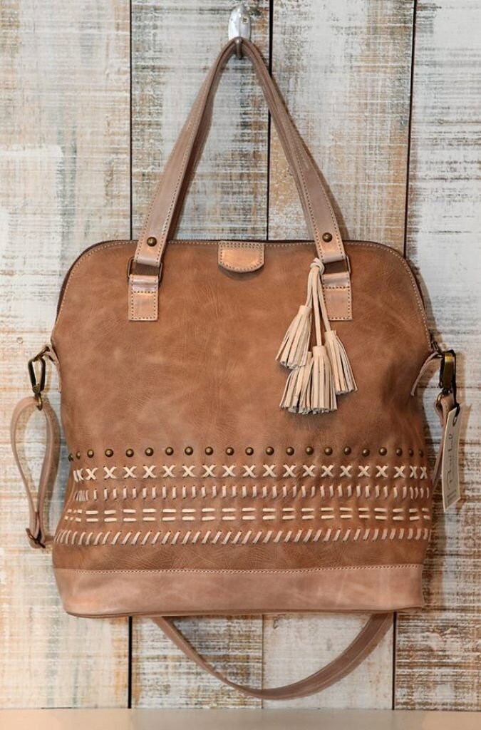 Large leather bag zipper leather tote everyday carryall