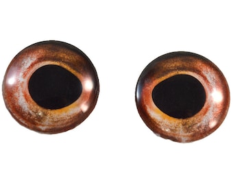 Taxidermy Glass Eyes - 25mm - Glass Eyes - Red Fish