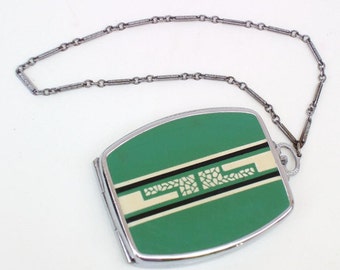 Vintage Compact | Enamel Compact | Art Deco Compact | Elgin American Compact | Ladies Compact | Necessaire | Powder Compact
