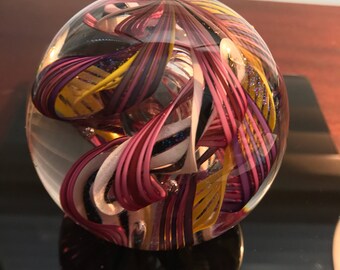 James Alloway "Quadmania" 2009 No. 134. Stunning! Dichroic. Purple/Pink/Black/White.