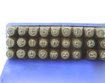 Proops 27 Piece Metalwork Stamp, Lower Case Letter Stamps, Punches, 3mm 1/8". (M9030) Free UK Postage