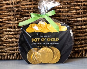 Printable St. Patrick's day Pot of Gold Treat Bag