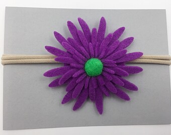 Purple Daisy Headband