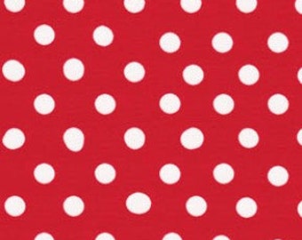 Red Large Polka Dots from Color Basics by Lecien