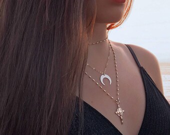 Crucifix necklace, Dainty gold necklace, 14k gold filled jewelry , Religious necklace, Gold jewelry, cross necklace