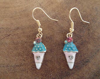 Ice cream charm with rhinestones!!