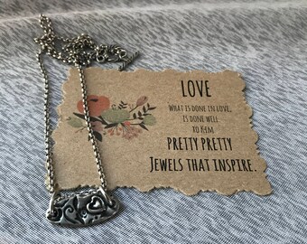 The Secret Garden Collection ~ Couples Initials~Love Necklace