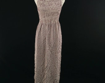 90s Vintage Gingham Dress