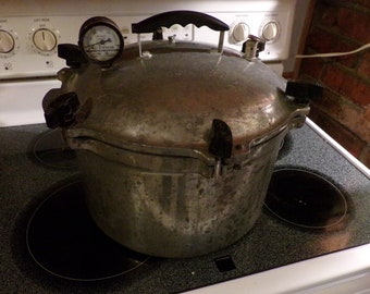 Vintage Manitowoc Aluminum No. 7 Pressure Cooker 15 1/2 Qts, All American #7 Pressure Cooker Canner 15.5, Morethebuckles