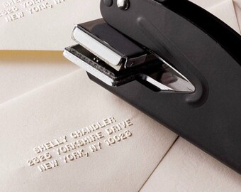 Personalized Name and Address Seal Embosser Handheld